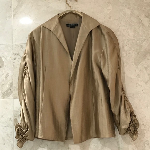 LAFAYETTE 148 {S} Gold Jacket with Sash - Picture 5 of 8